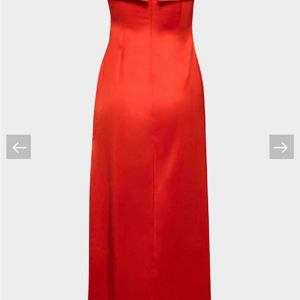 Aritzia Ruched Maxi Gown Poppy Red. - Picture 5 of 13